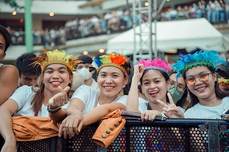 Participants of the VisPop Fest at the Ayala Activity Center.