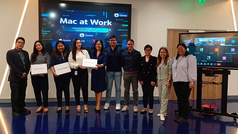 Globe launches the Mac at Work program to promote device circularity.