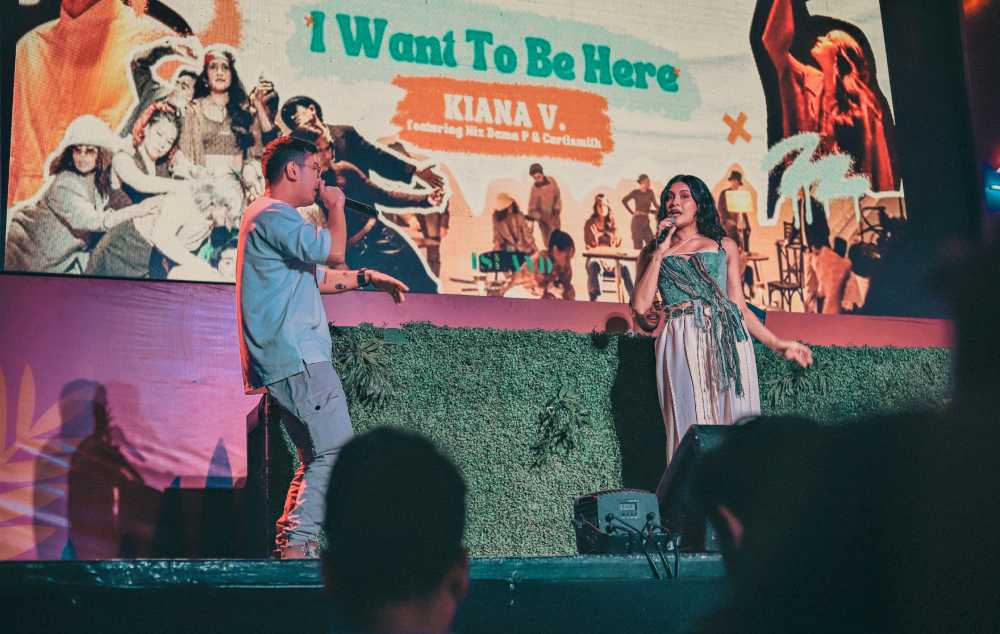 Kiana Valenciano performing the song "I Want To Be Here.”