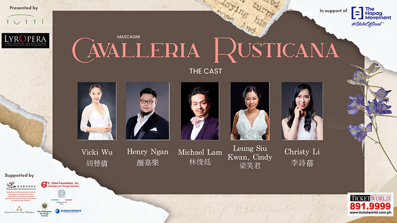 Promotional poster of Cavalleria Rusticana.