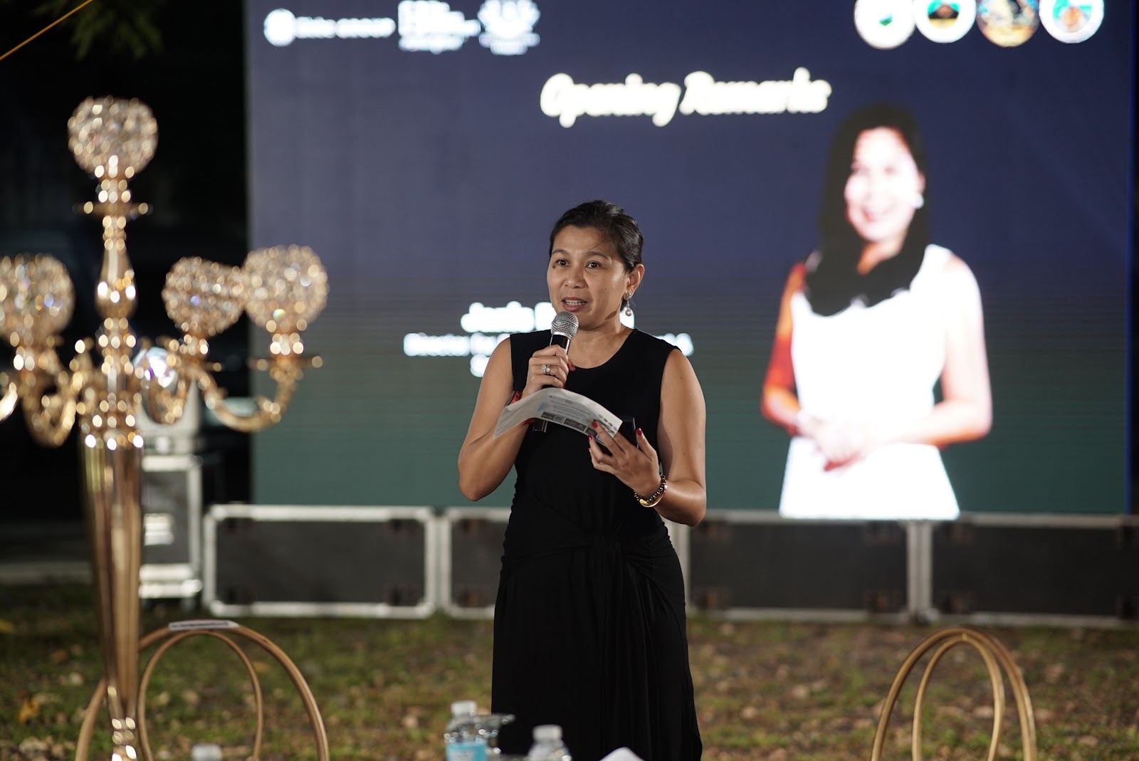Janis Racpan, Globe Director for Business Development Segment Marketing at the benefit dinner for the Hapag Movement