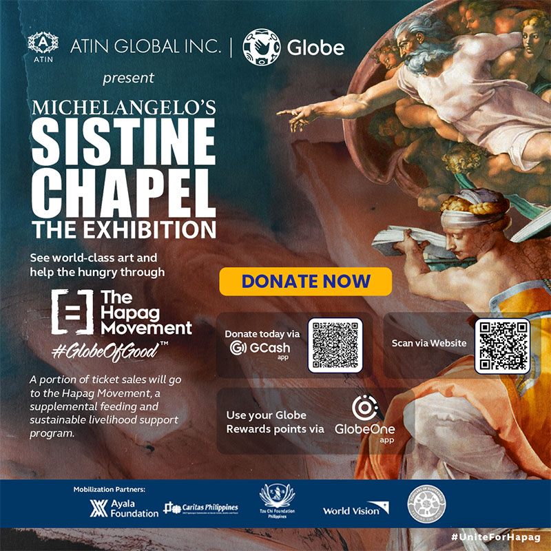 Michelangelo's Sistine Chapel The Exhibition poster.