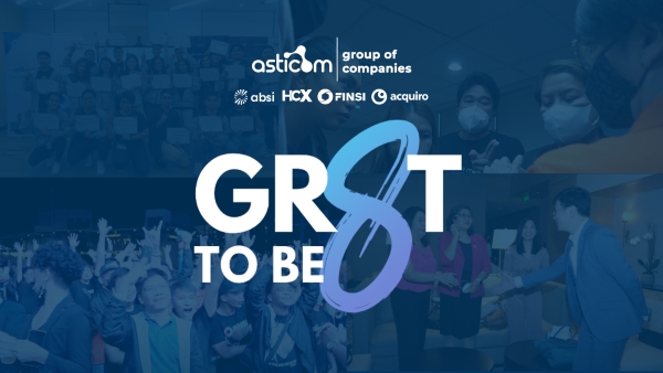 Asticom 8th anniversary, Great to Be 8 poster.