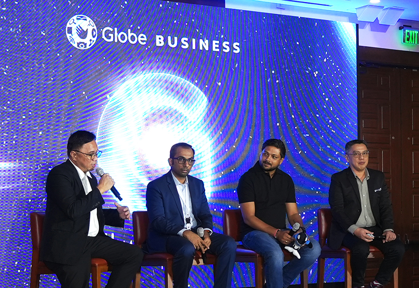 Panelists from Globe Business, Versa Networks, and Orca Security speak during G Summit 2025 breakout session.
