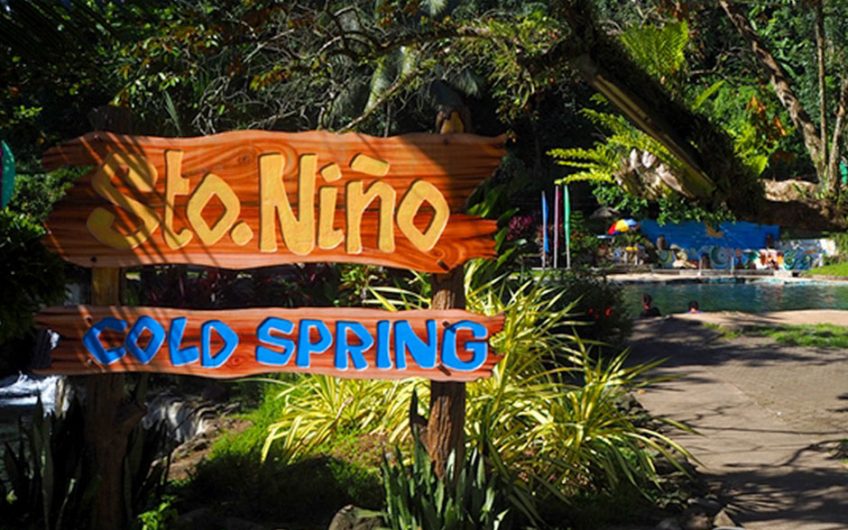 A photo of the entrance to the Sto. Nino Cold Spring.