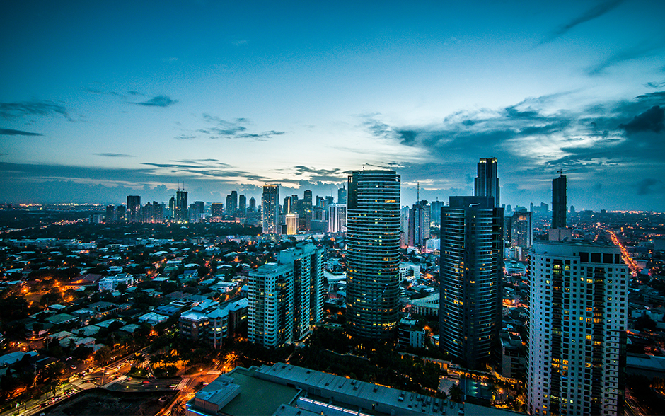 View of the Makati Skyline.