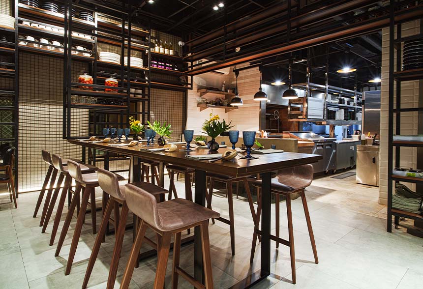 Restaurant Idaliaâs interior.