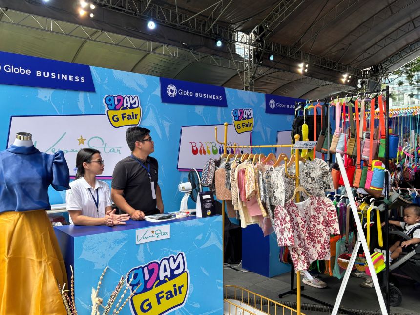 Local brands at Globe Business G Fair 2025.