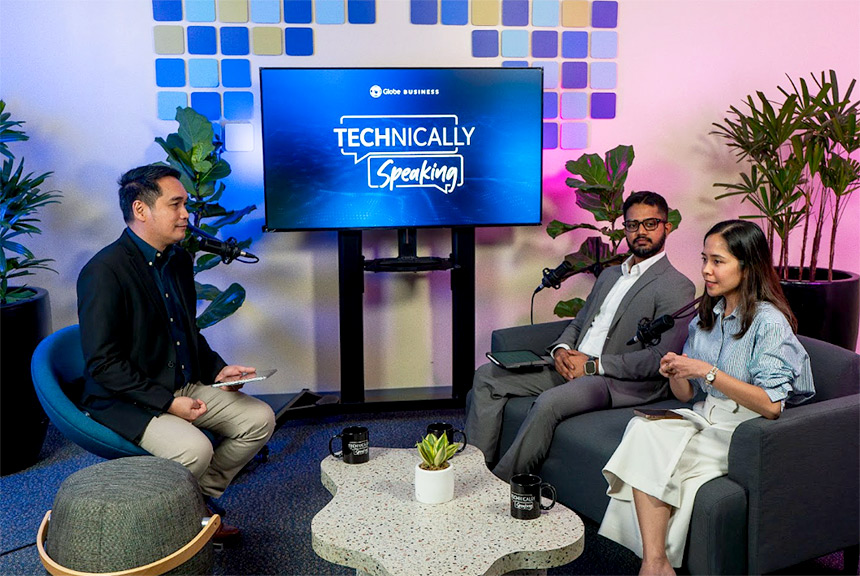 Globe and HSBC leaders at Technically Speaking.