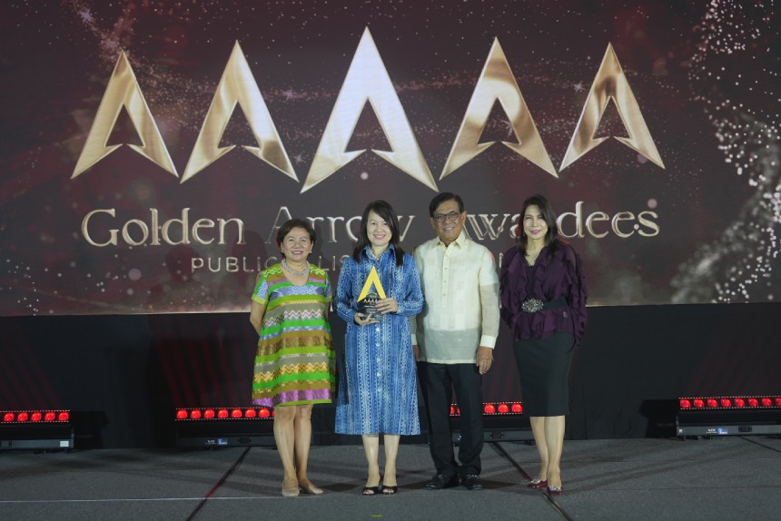 Globe and ICD executives at the Golden Arrow Awards 2025.