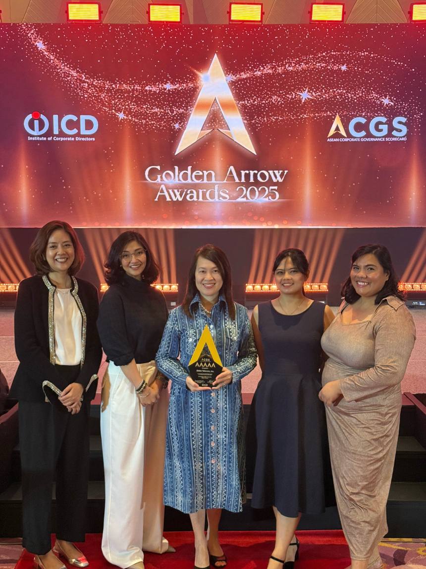 Globe Telecom attorneys at the Golden Arrow Awards 2025.