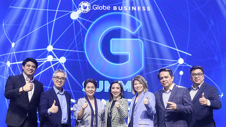 Globe Business leaders pose for a photo during G Summit 2024.