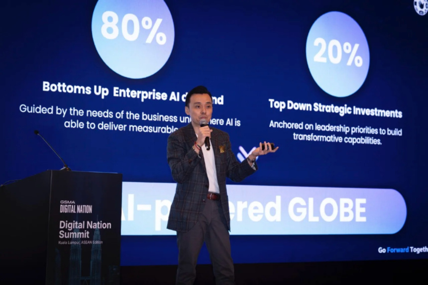 Globeâs Chief AI Officer and Chief Information Security Officer, Anton Bonifacio, at the Digital Nation Summit 2025.