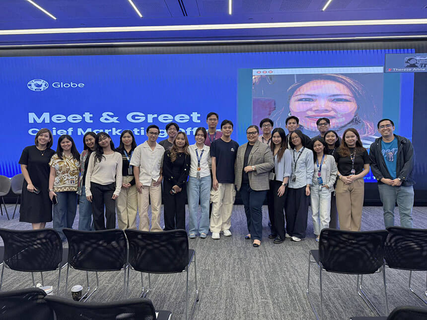 Meet and Greet of the Marketing Interns with Globeâs Chief Marketing Officer