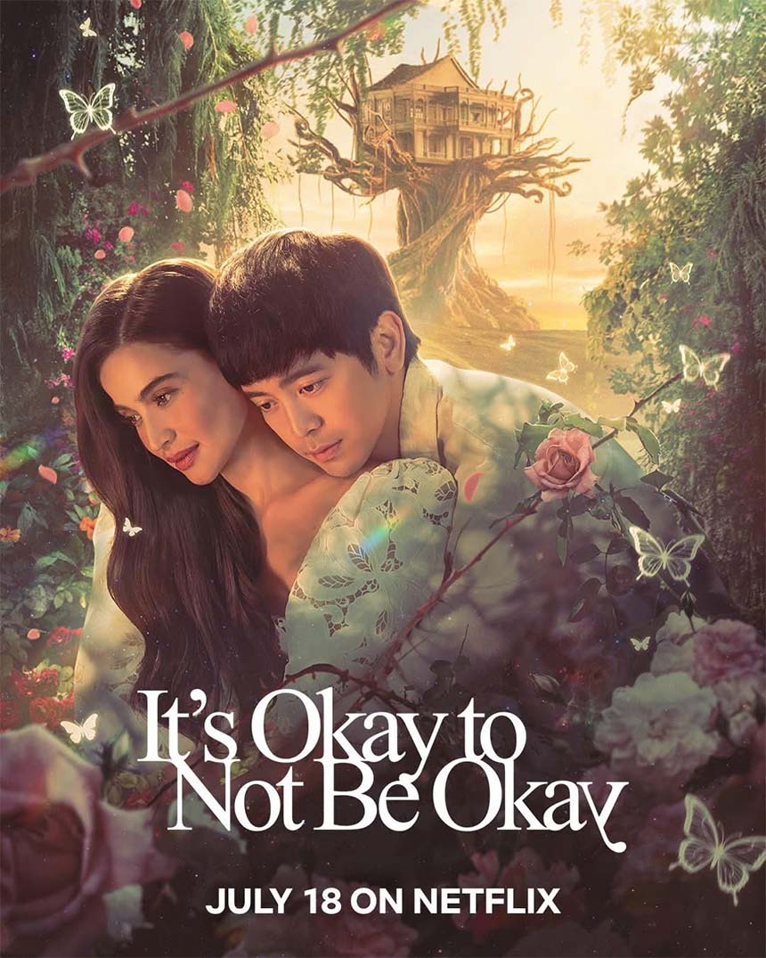 Promotional poster featuring Anne Curtis and Joshua Garcia in a dreamy forest embrace, with a whimsical background and soft golden lighting.