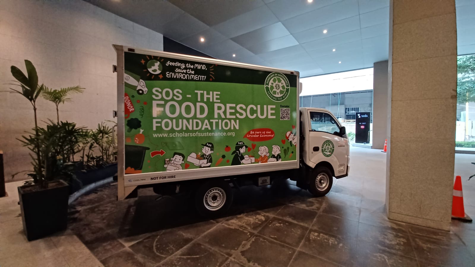 SOS The Food Rescue Foundation truck.