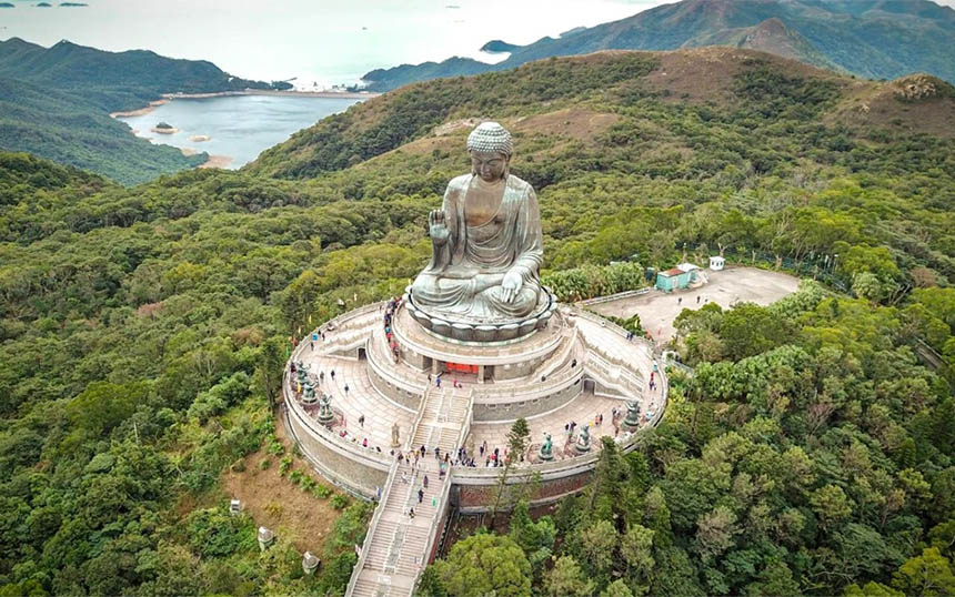 Hong Kong's Big Buddha at Lantau Island.