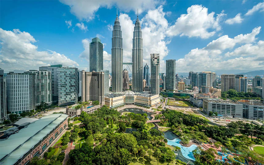 Kuala Lumpur,Malaysia at dusk.