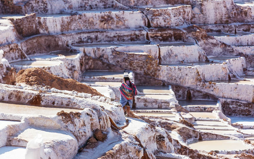 Maras Salt Mines in Peru.