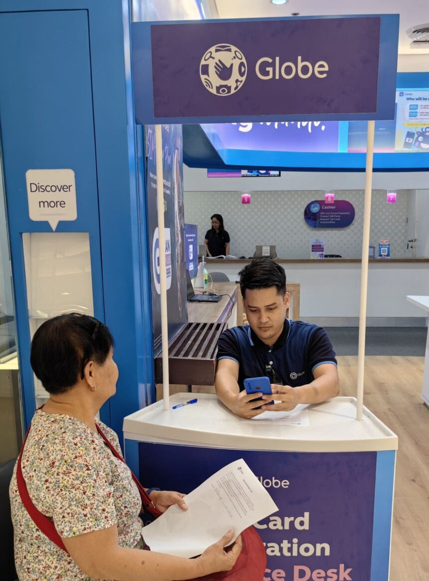 Globe Store SIM Registration assistance.
