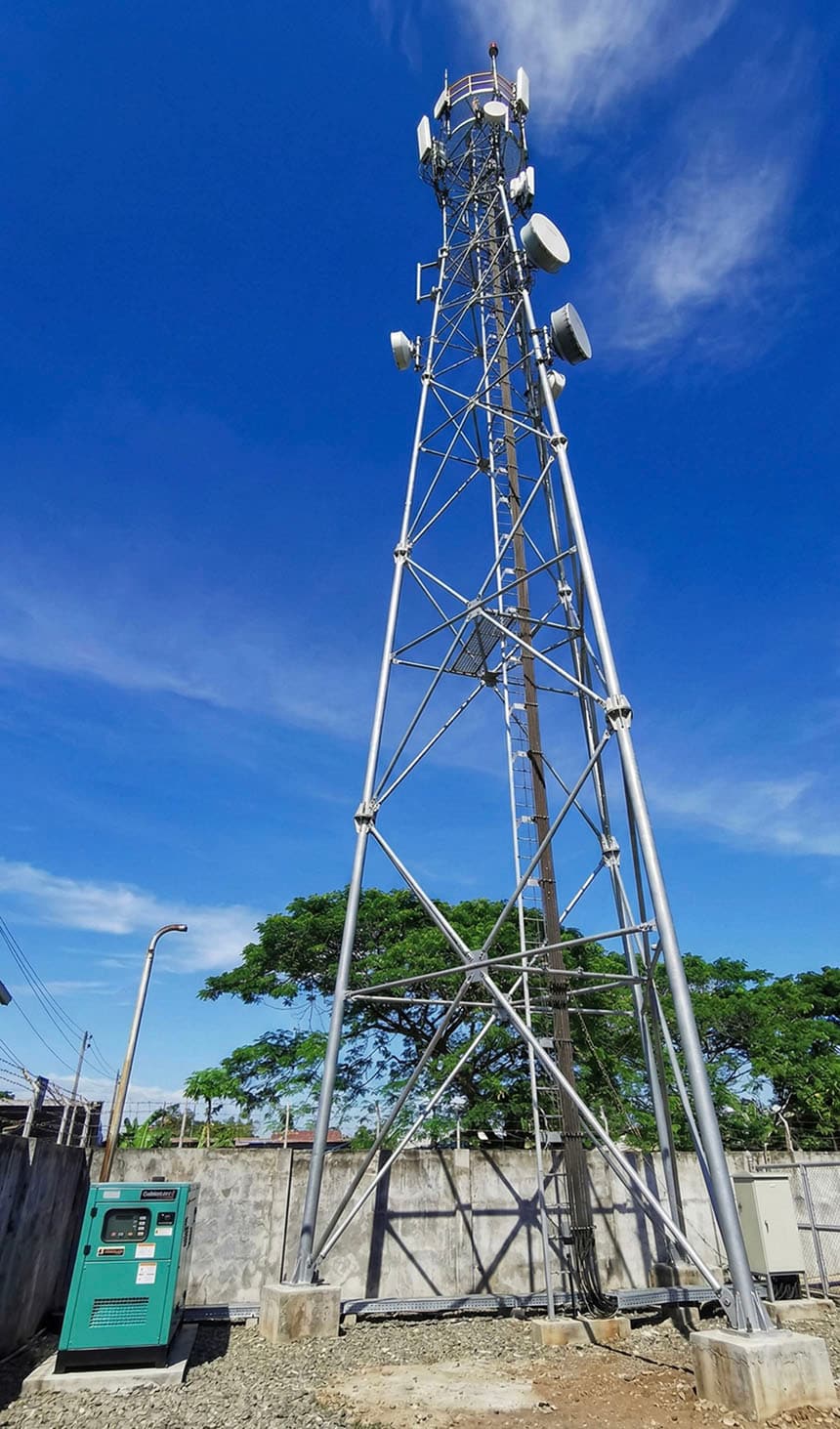 A cell tower in Tarlac.