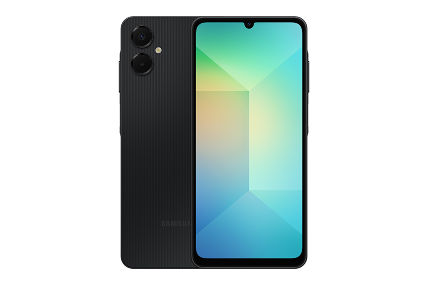 Front and back view of Samsung Galaxy A06 5G