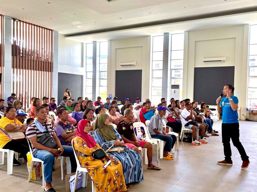 Aldwin Mahusay at the DTP session in the City of Mati.