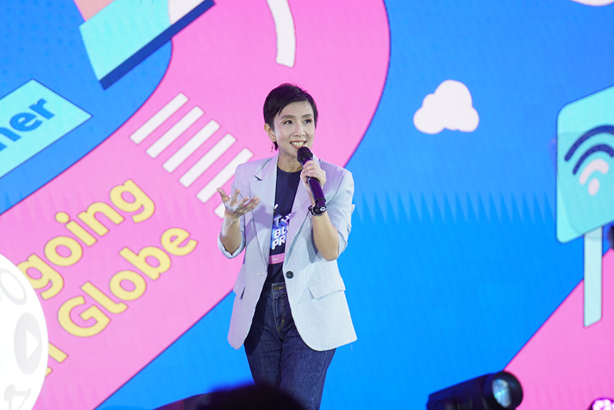KD Dizon, Globe Enterprise Chief Marketing Officer, at The Blueprint held last May 26, 2026.