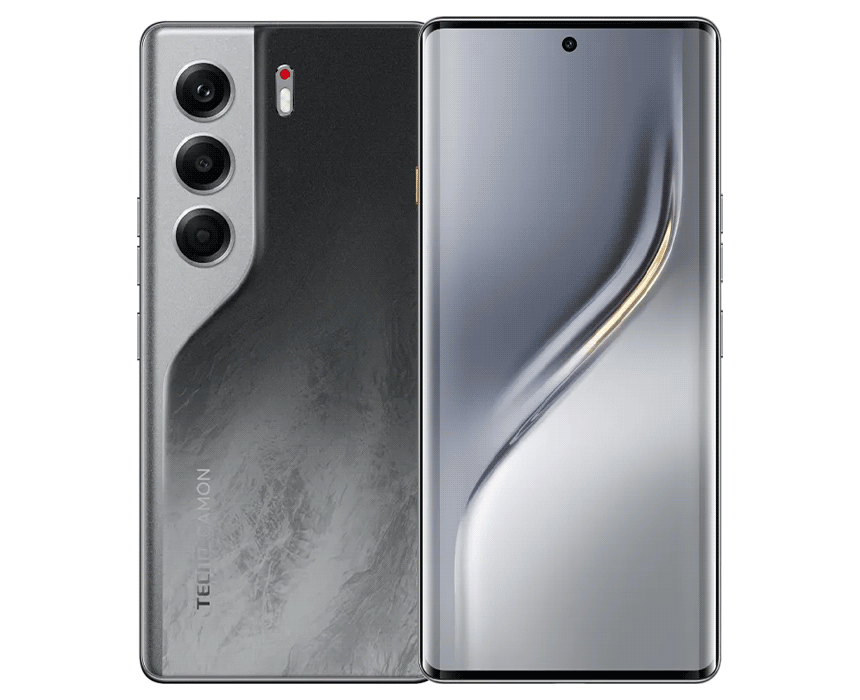 Front and back view of the Tecno CAMON 40 Pro 5G.
