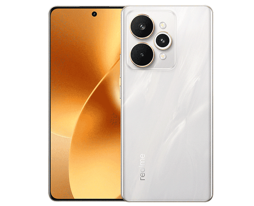 Close-up of the realme 15 Pro 5G, displaying its modern screen and back design.