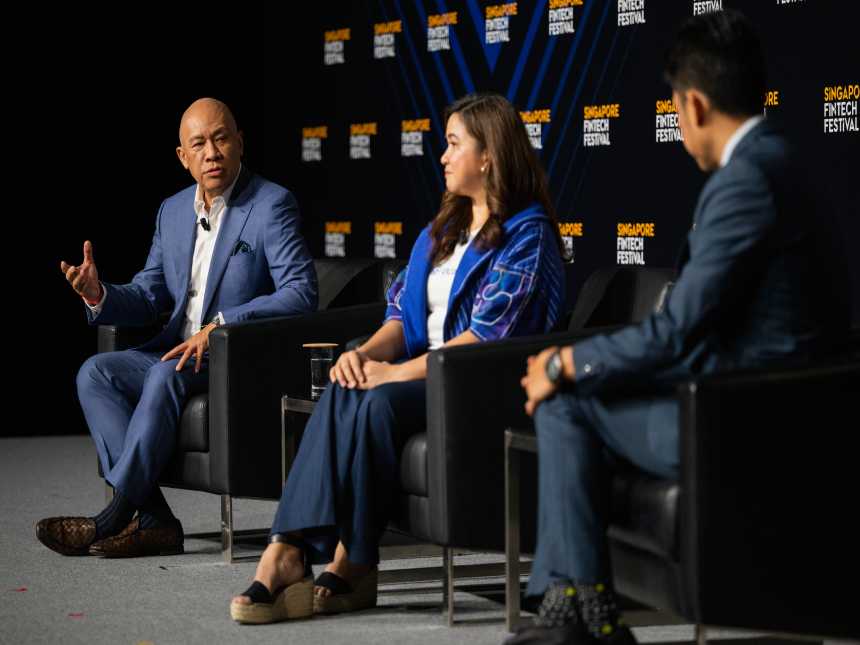 Ernest Cu at 2023 Singapore Fintech Festival.