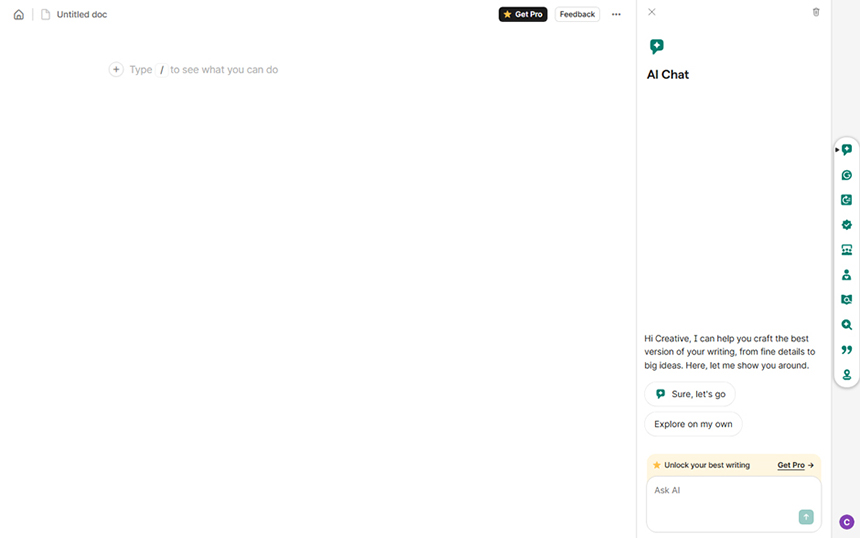 Photo of Grammarlyâs user interface.