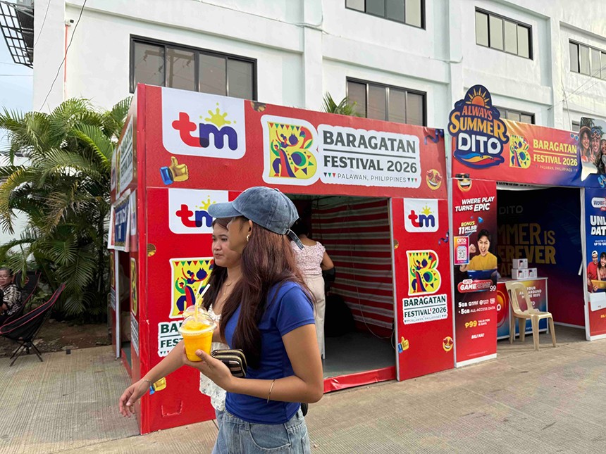TM booth at the Baragatan sa Palawan 2026 festival.