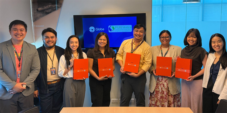 Globe donates to the PGH Medical Foundation, Inc. through the support of Globe Prepaid customers.