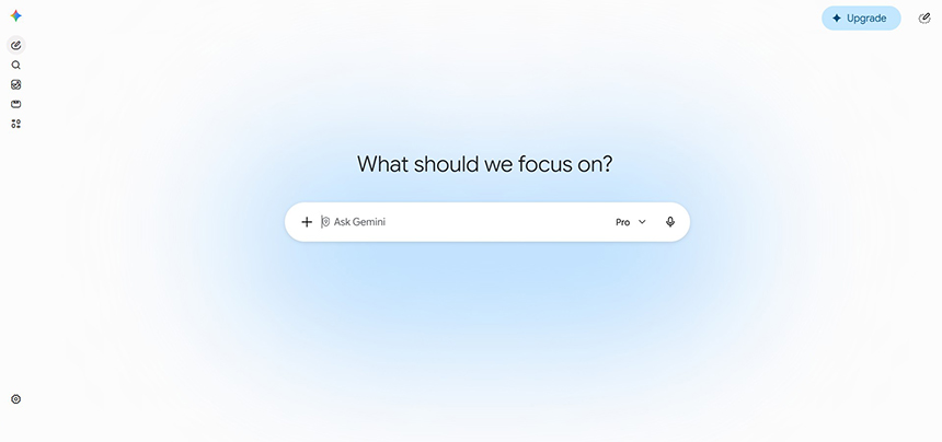 Photo of Geminiâs user interface.