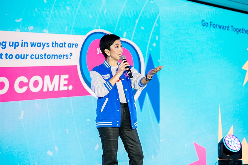 KD Dizon, Globe Chief Marketing Officer, during The Blueprint by Globe for 917 G Day 2026.