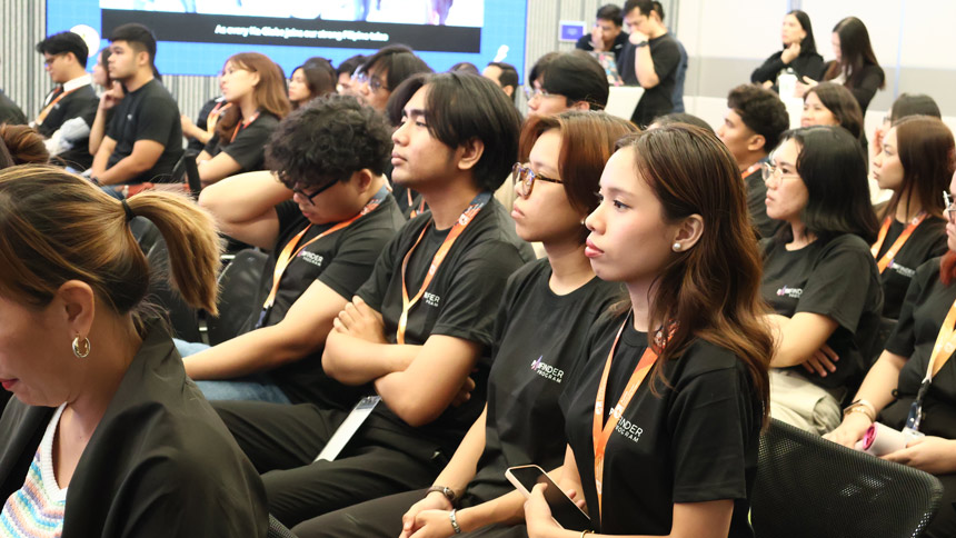 Globe Pathfinder Program interns attending an immersive learning session during their kickoff event at the Globe Tower.