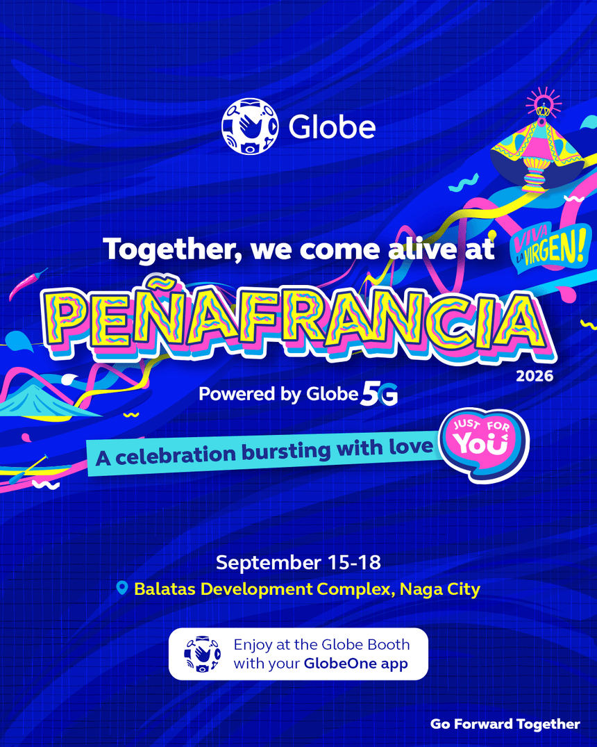 Globe promotional poster for PeÃ±afrancia Festival 2026.