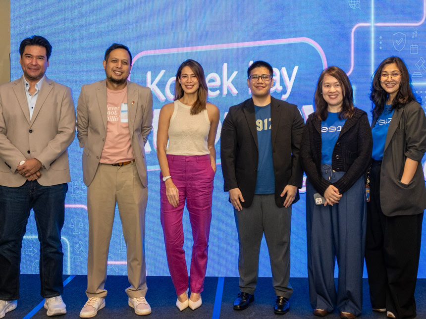 Globe representatives at the launch of Konek kay Attorney.